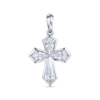 Крест с бриллиантами - фото 1