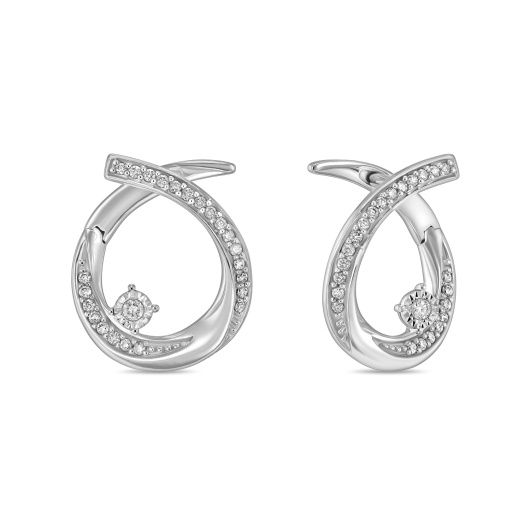 Серьги с бриллиантом