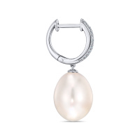 Серьги с бриллиантами и жемчугом - фото 2