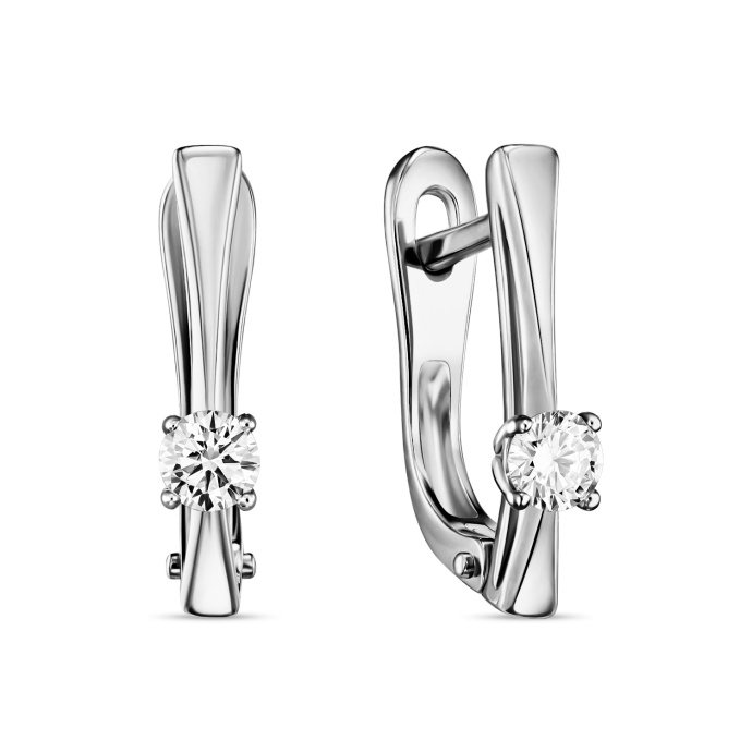 Серьги с бриллиантами - фото 1 Серьги с бриллиантами - фото 1