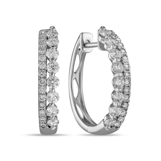 Серьги с бриллиантом