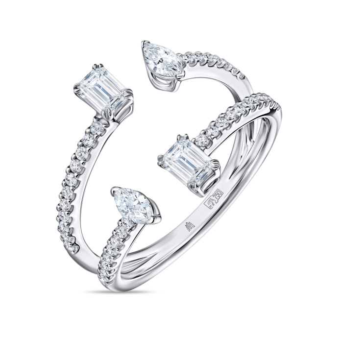 Кольцо с бриллиантами - фото 1