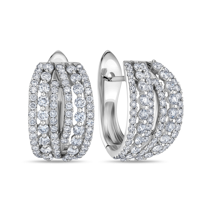 Серьги с бриллиантами - фото 1 Серьги с бриллиантами - фото 1