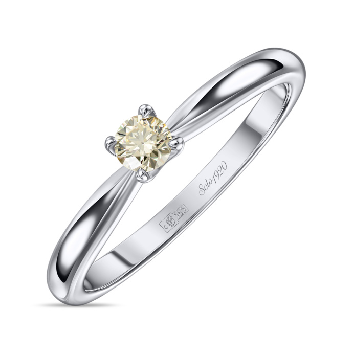 Кольцо с бриллиантом - фото 1