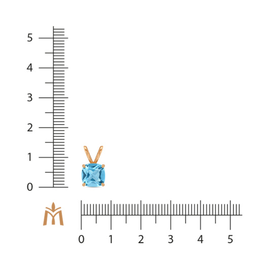 Подвеска с топазом
