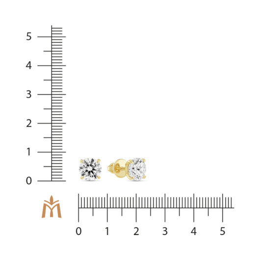 Серьги с бриллиантом