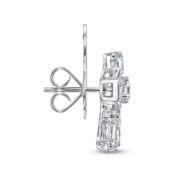 Серьги с бриллиантом - фото 2