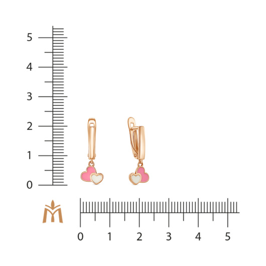 Серьги с эмалью