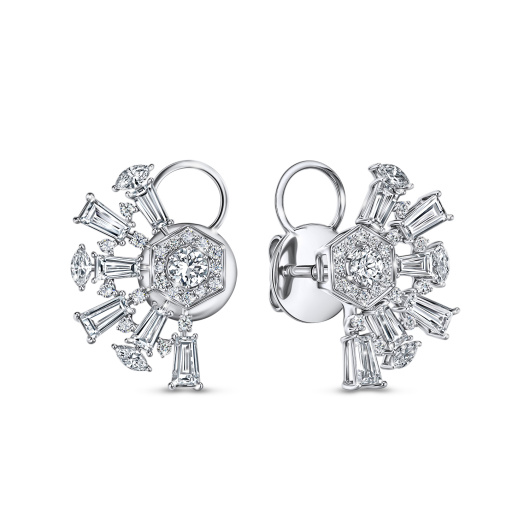 Серьги с бриллиантом