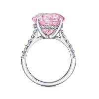 Кольцо с бриллиантами и морганитом - фото 3 Кольцо с бриллиантами и морганитом - фото 3