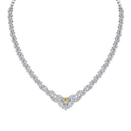 Колье с бриллиантами и параиба