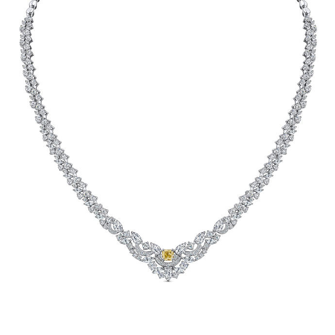 Колье с бриллиантами и параиба - фото 2