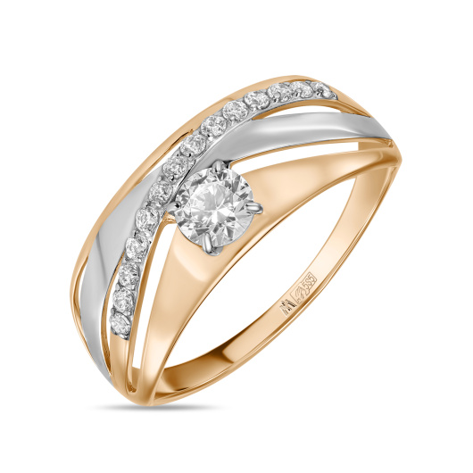 Кольцо с фианитом