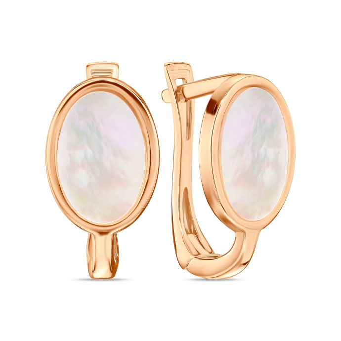 Серьги с перламутром - фото 1