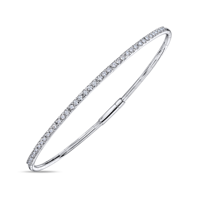 Браслет жесткий с бриллиантами - фото 1 Браслет жесткий с бриллиантами - фото 1