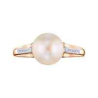 Кольцо с бриллиантами и жемчугом - фото 3 Кольцо с бриллиантами и жемчугом - фото 3