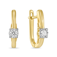 Серьги с бриллиантами - фото 1