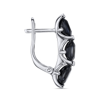 Серьги с цветными сапфирами - фото 2