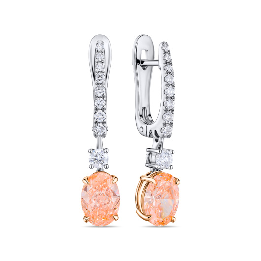 Серьги с бриллиантом