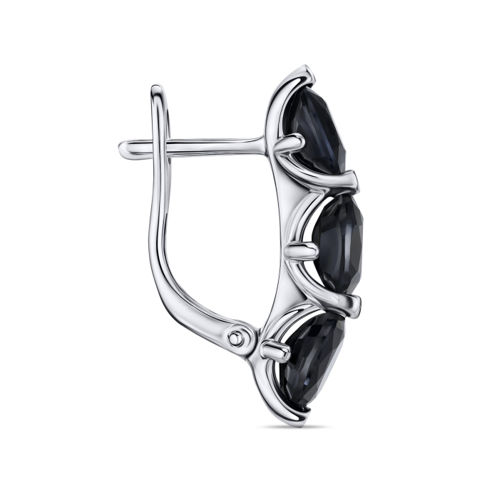 Серьги с цветными сапфирами - фото 2