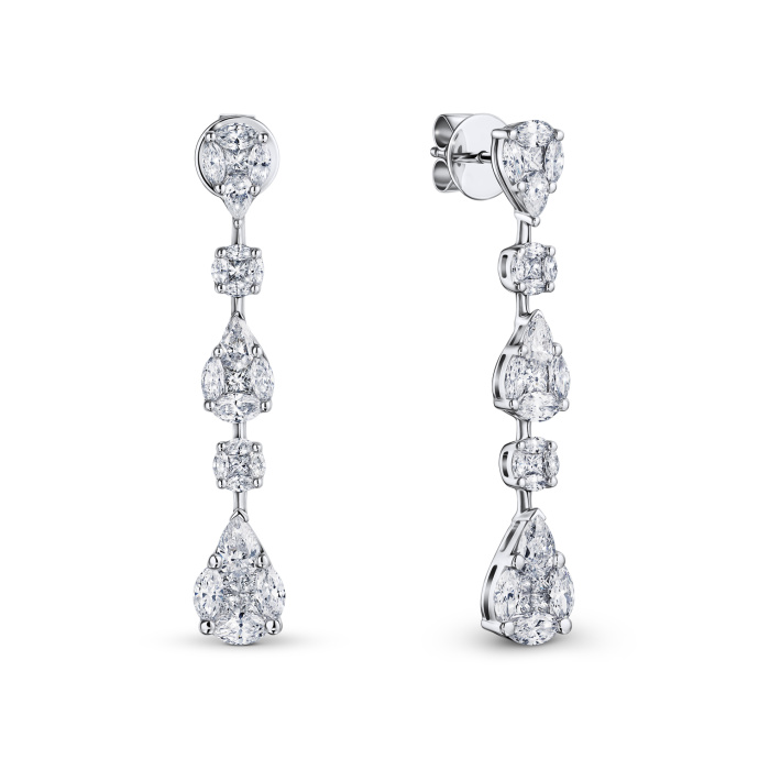 Серьги с бриллиантами - фото 1 Серьги с бриллиантами - фото 1