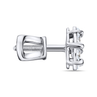 Серьги с бриллиантом - фото 2