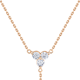 Колье с фианитами