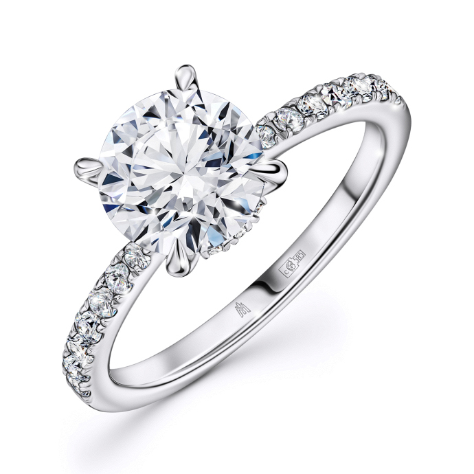 Кольцо с бриллиантом - фото 1