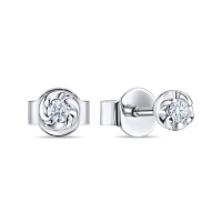 Серьги с бриллиантами - фото 1