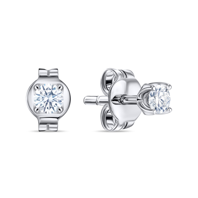 Серьги с бриллиантами - фото 1