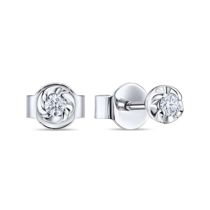 Серьги с бриллиантами - фото 1