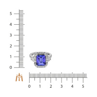 Кольцо с бриллиантами и танзанитом - фото 2