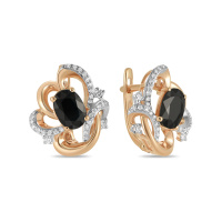 Серьги с сапфирами и бриллиантами - фото 1 Серьги с сапфирами и бриллиантами - фото 1