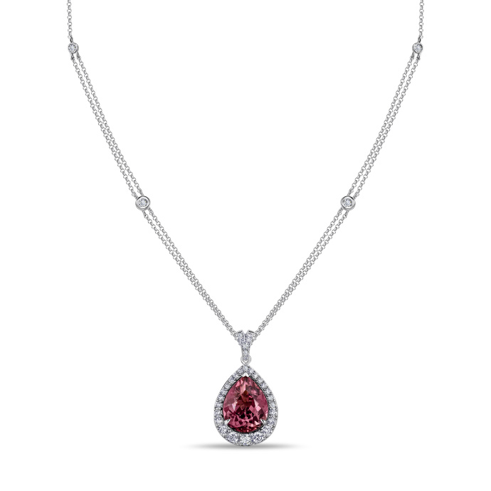 Колье с бриллиантами и турмалином - фото 1 Колье с бриллиантами и турмалином - фото 1