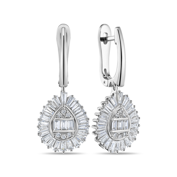 Серьги с бриллиантами - фото 1 Серьги с бриллиантами - фото 1