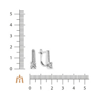 Серьги с фианитом - фото 2