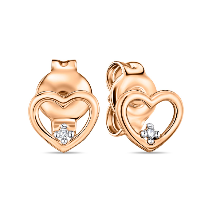 Серьги с бриллиантами - фото 1