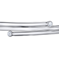 Браслет жесткий с фианитами - фото 2