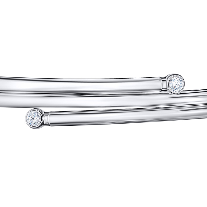 Браслет жесткий с фианитами - фото 2