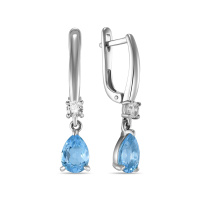 Серьги с топазами - фото 1 Серьги с топазами - фото 1