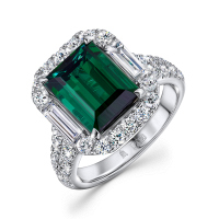 Кольцо с бриллиантами и турмалином - фото 1 Кольцо с бриллиантами и турмалином - фото 1