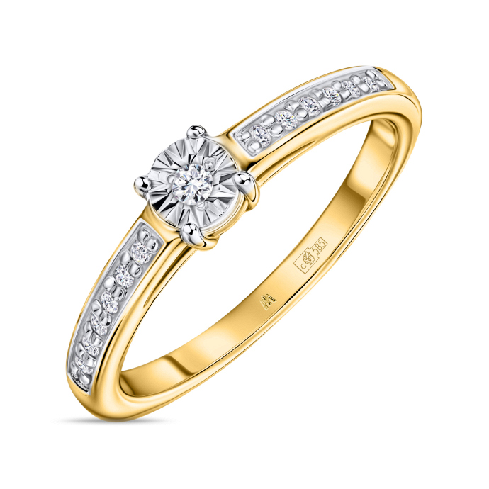 Кольцо с бриллиантом - фото 1