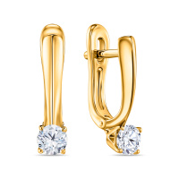 Серьги с бриллиантами - фото 1