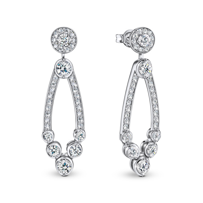 Серьги с бриллиантами - фото 1 Серьги с бриллиантами - фото 1