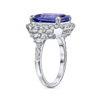 Кольцо с бриллиантами и танзанитом - фото 2 Кольцо с бриллиантами и танзанитом - фото 2