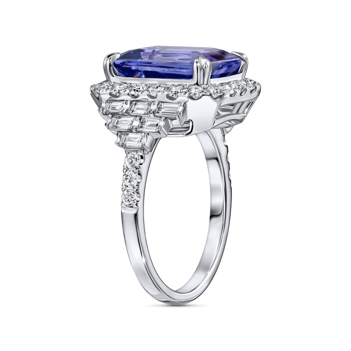 Кольцо с бриллиантами и танзанитом - фото 2 Кольцо с бриллиантами и танзанитом - фото 2