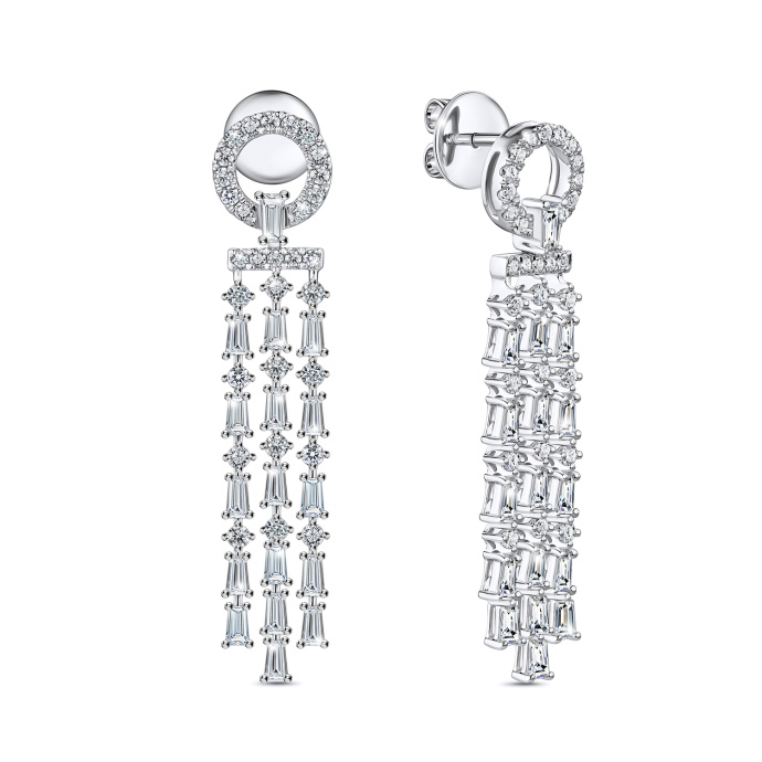 Серьги с бриллиантами - фото 1 Серьги с бриллиантами - фото 1