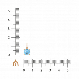 Подвеска с топазом