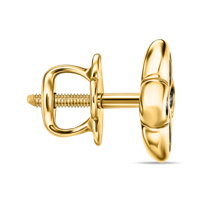 Серьги с облагороженными бриллиантами - фото 2