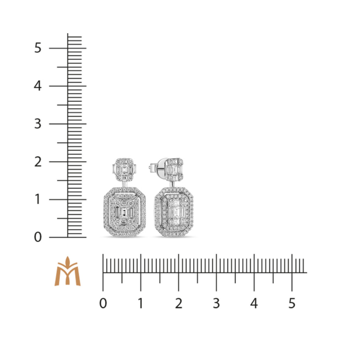 Серьги с бриллиантами - фото 2